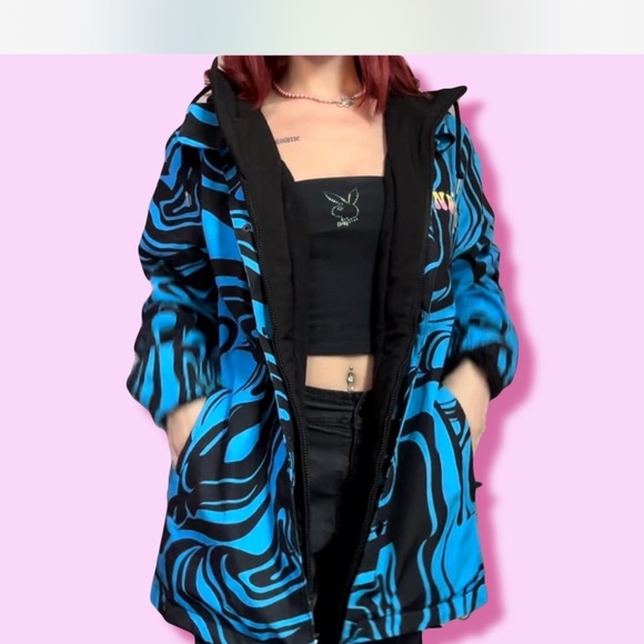 Ripndip Black and Blue Graphic Ski Jacket (2023) - Picture 6 of 7